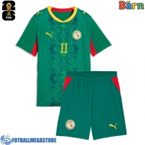 Fotballdrakt Barn Senegal Nicolas Jackson #11 Bortedraktsett VM 2026 Kortermet (+ Korte bukser)